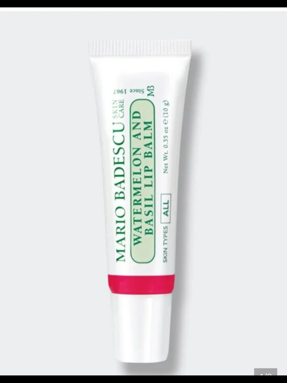 Mario Badescu Watermelon & Basil Lip Balm -NIB ✨ FREE GIFTS WITH ANY PURCHASE ✨